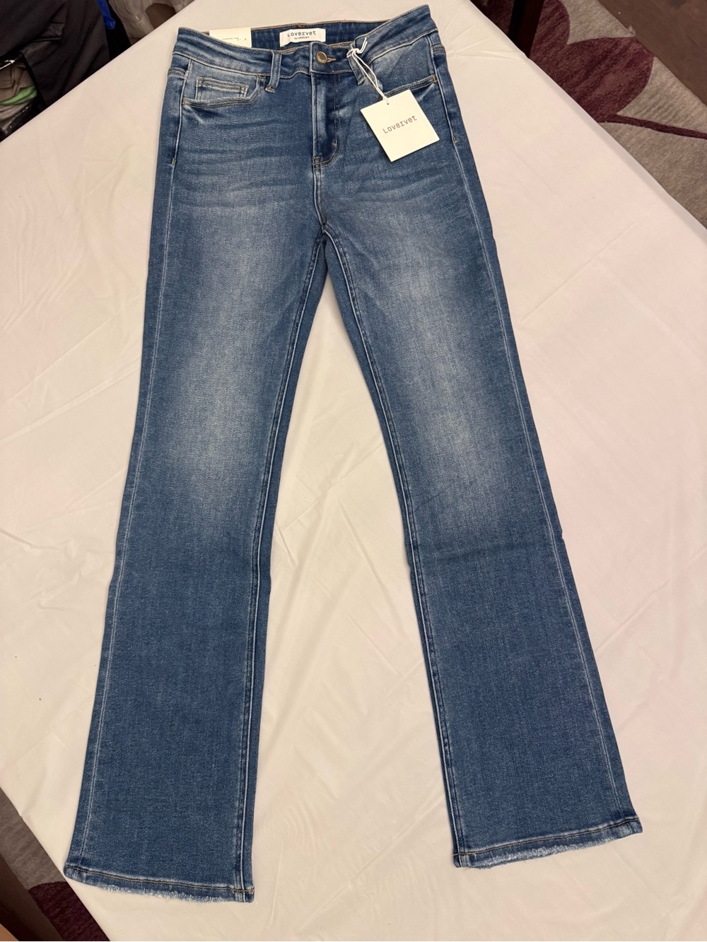 Lovervet by Vervet Paramount High Rise Slim Bootcut Jeans 27/5 Comfort Stretch